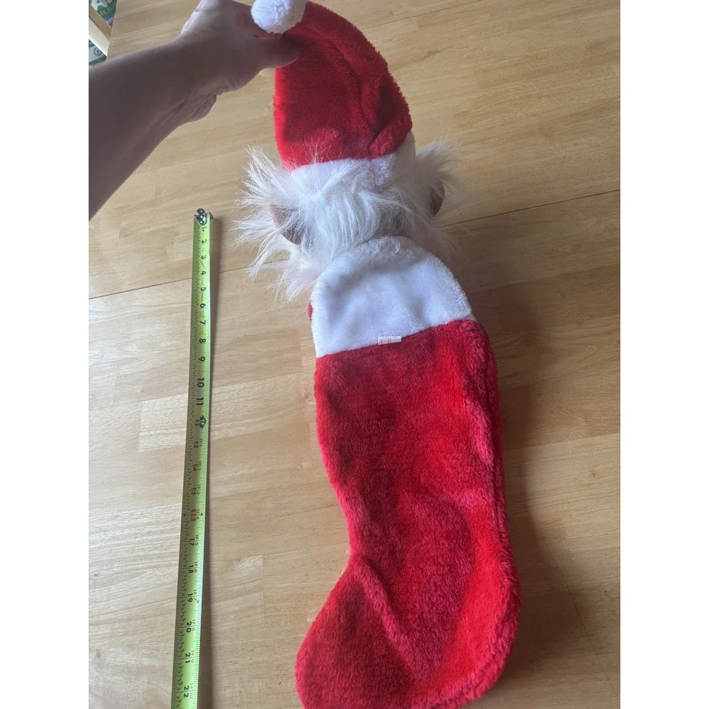 Santa Norfin Troll Doll Big Head White Beard Christmas Stocking Smithy VTG